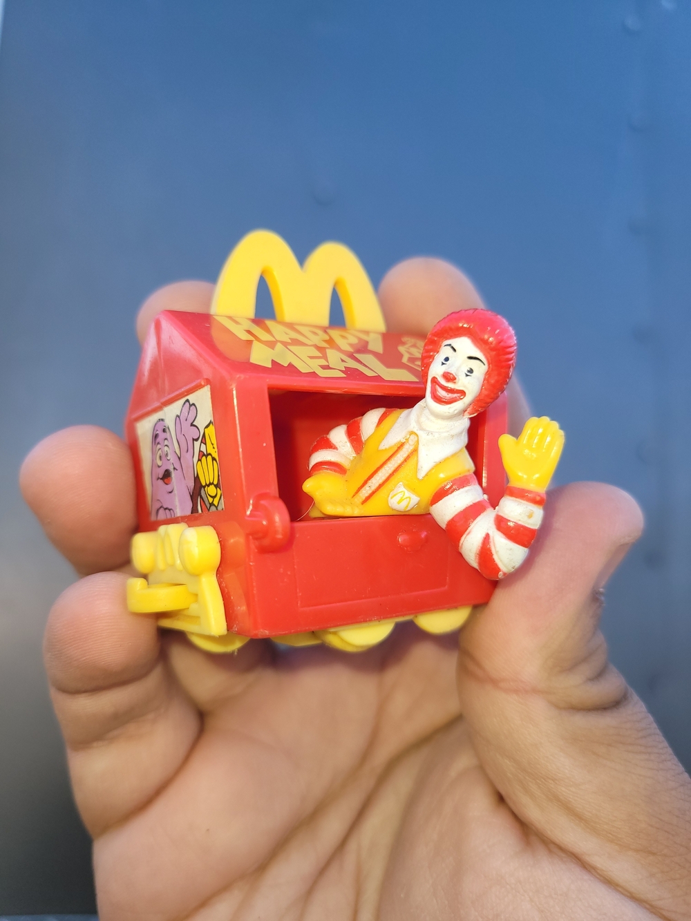 Vintage McDonalds Happy Meal 1994 Happy Meal Box Train Car with Ronald McDonald